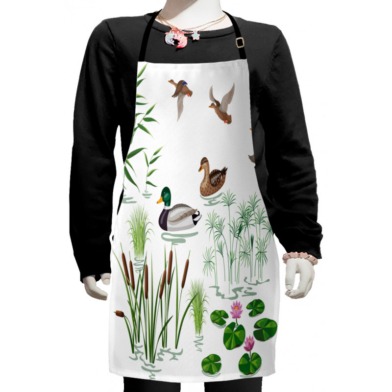 Lake Animals Plants Kids Apron