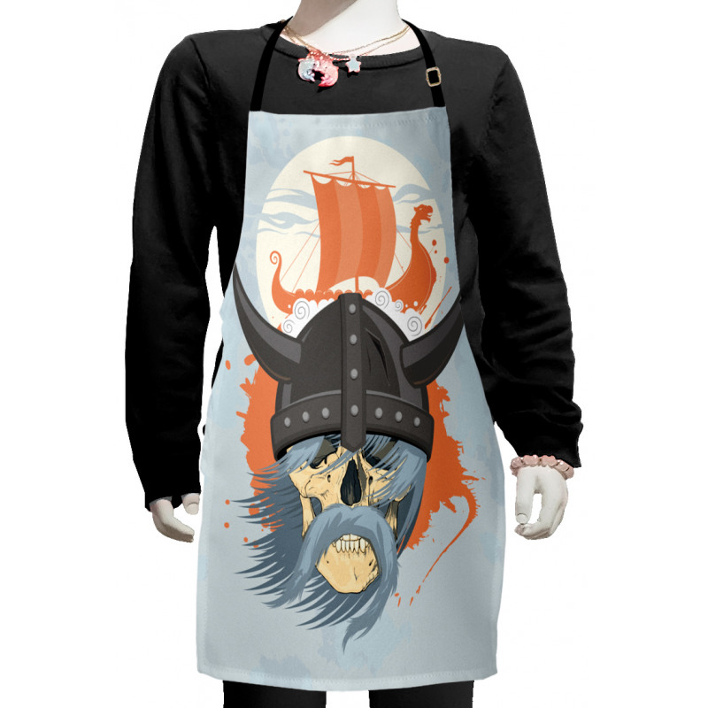 Ghost Warrior Cartoon Kids Apron