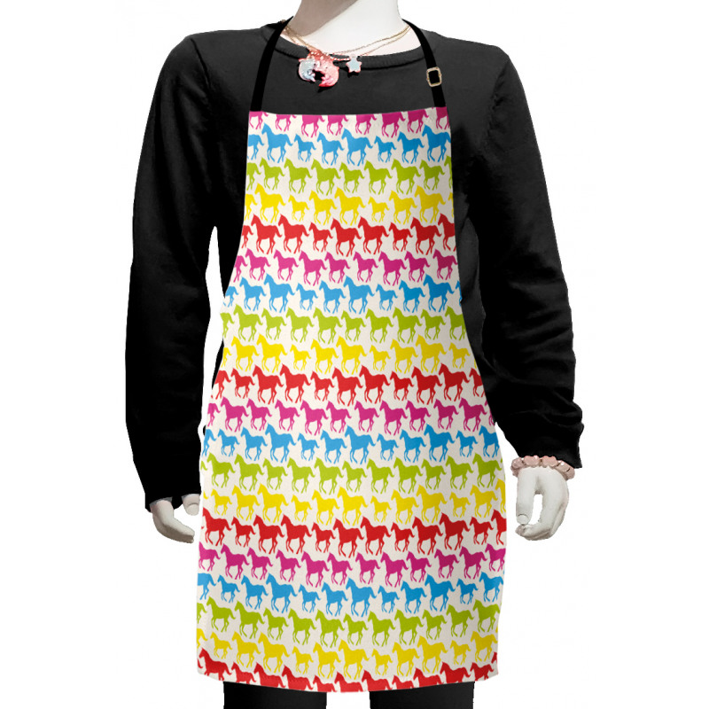 Rainbow Color Giddy Kids Apron