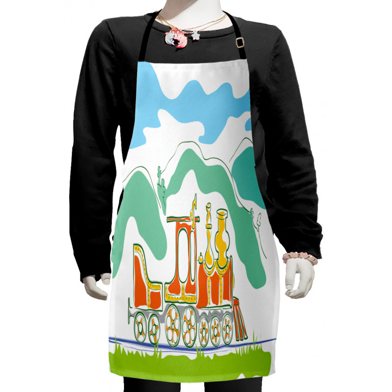 Small Old Train Kids Apron