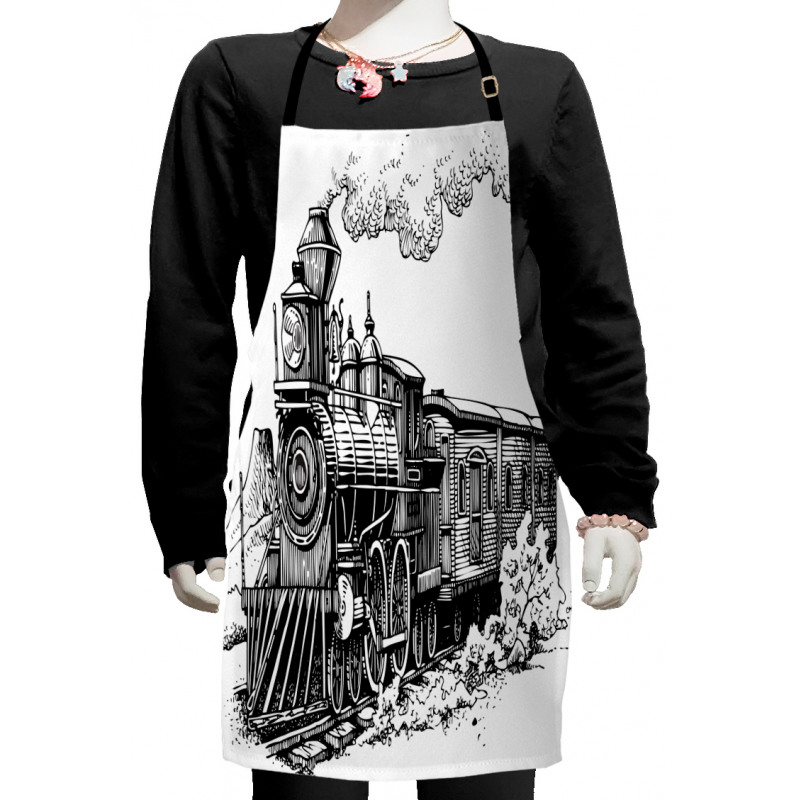 Rustic Old Train Kids Apron