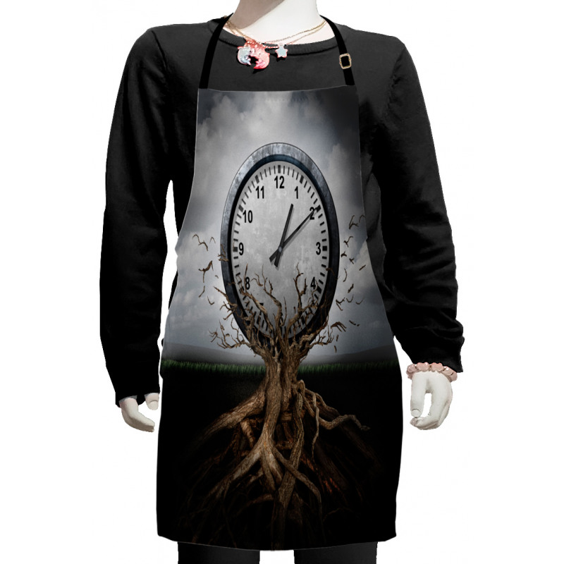 Clock Surrealist Kids Apron