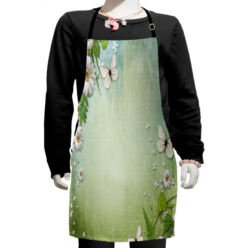 Flowers and Butterflies Kids Apron