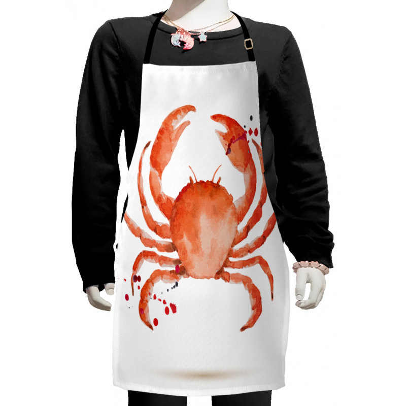 Sea Animals Theme Crabs Kids Apron