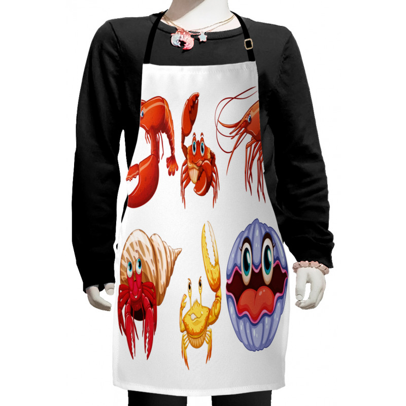 Crab Hermit Crab Lobster Kids Apron