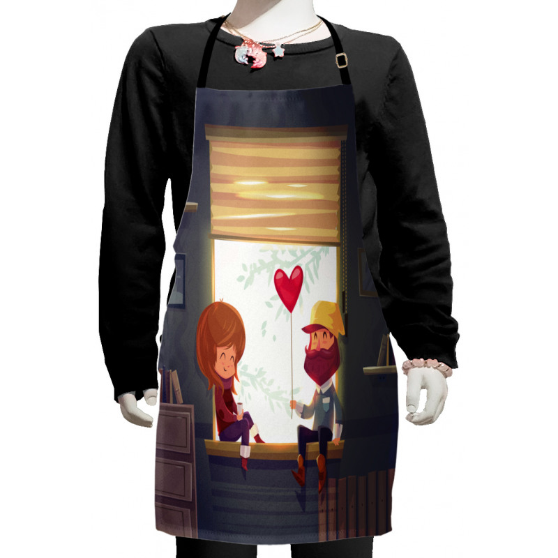 Love Romantic Couple Kids Apron