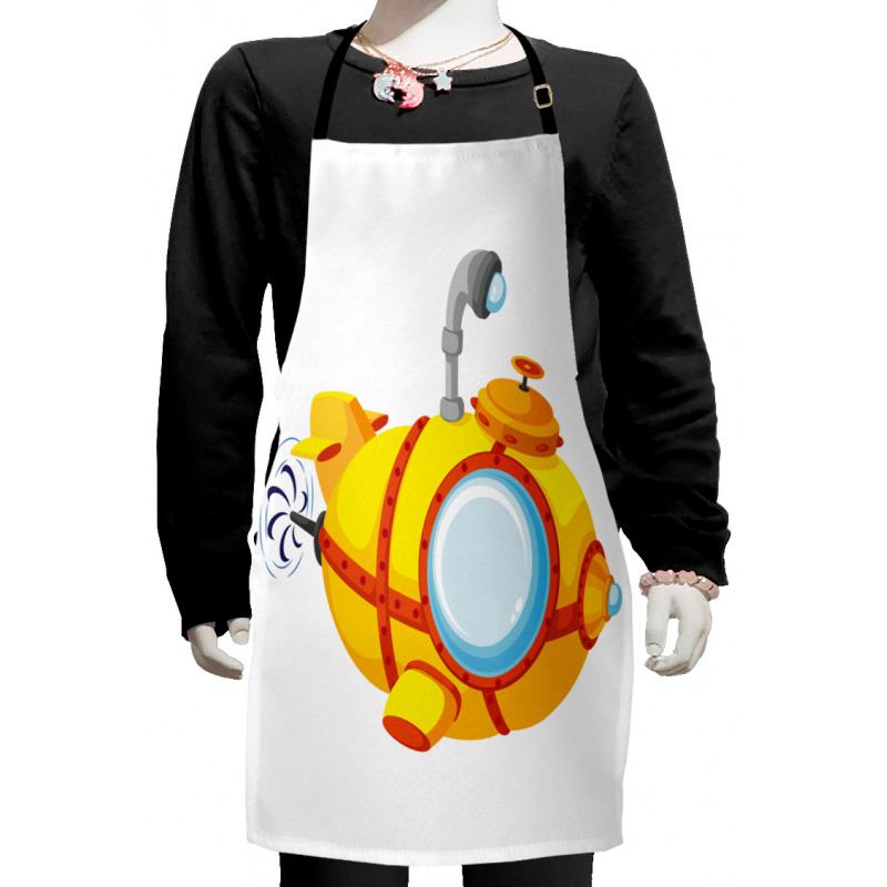 Cartoon Vessel Kids Apron