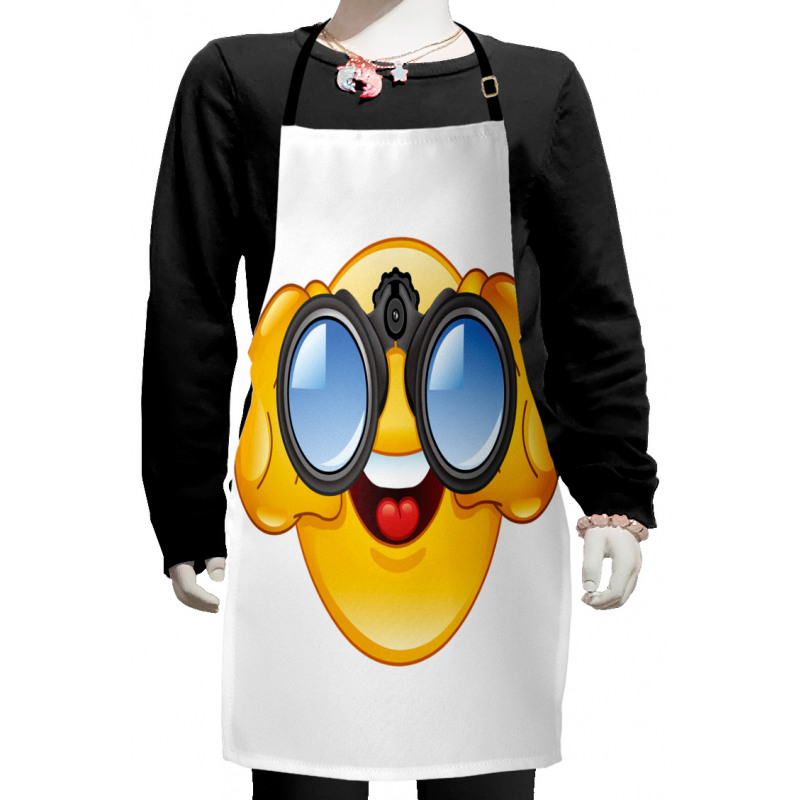 Smiley Face and Telescope Kids Apron