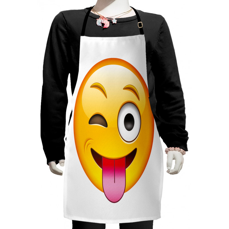 Cartoon Romantic Smiley Kids Apron