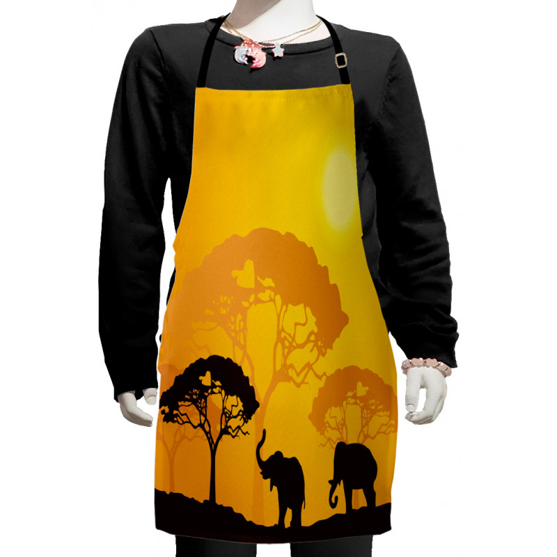 Abstract Wildlife Kids Apron