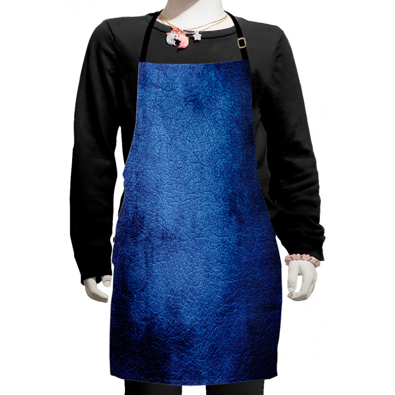 Dark Blue Contemporary Kids Apron