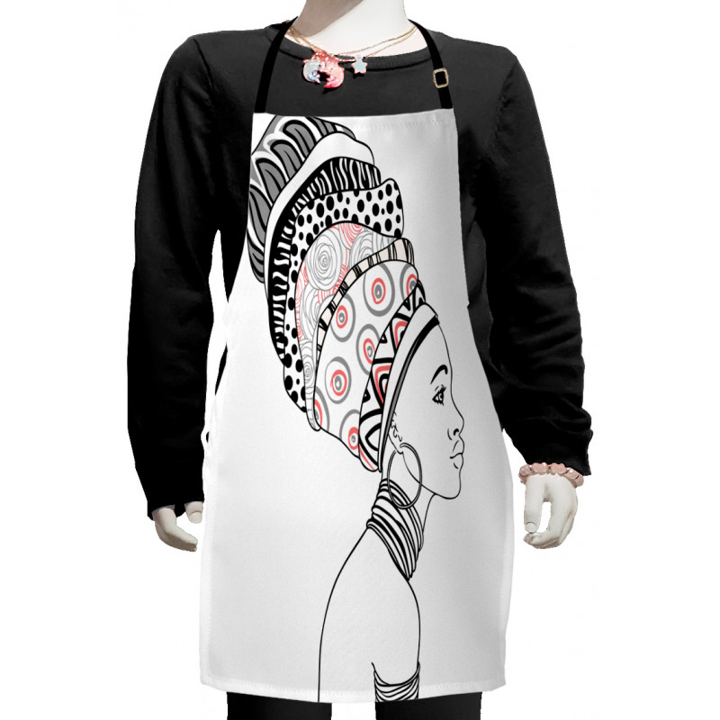 Exotic Safari Boho Folk Kids Apron