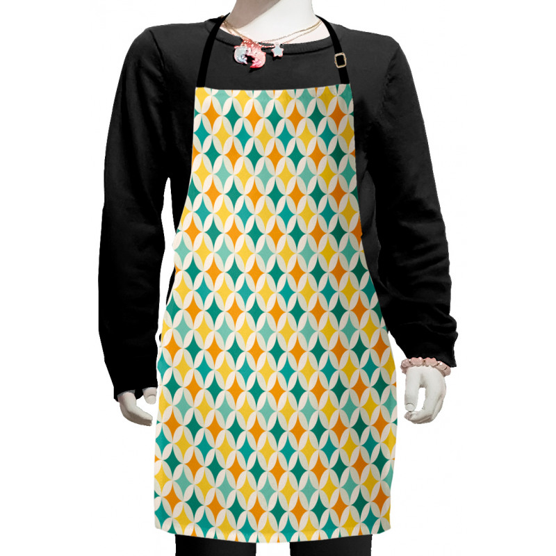 Abstract Circle Cube Kids Apron