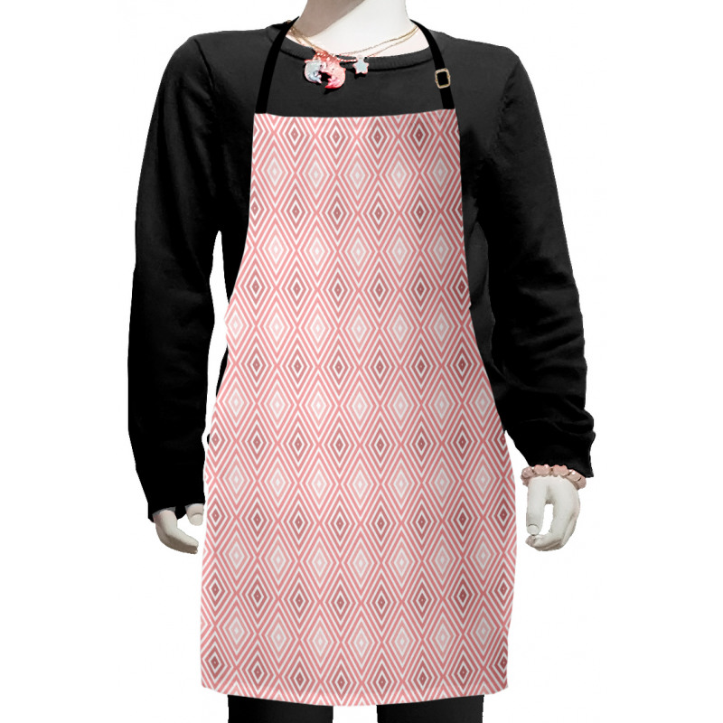 Rhombus Stripes Line Kids Apron