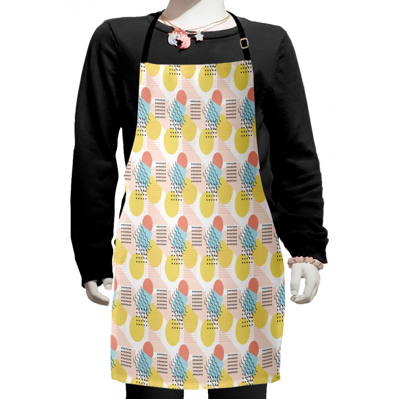 Unusual Trippy Lines Kids Apron