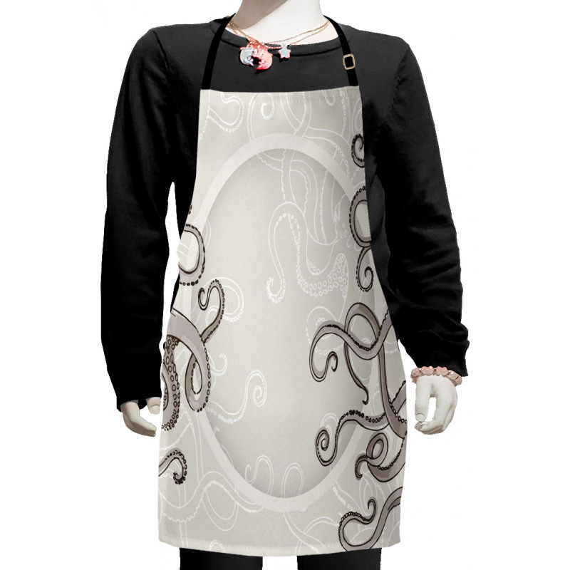 Fish Octopus Circular Kids Apron