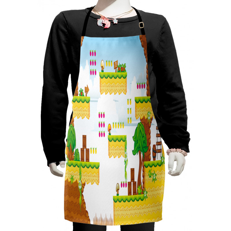 Cartoon Retro Kids Kids Apron