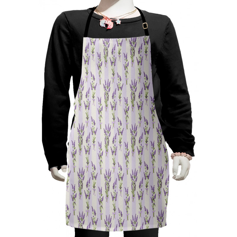 Stripes and Flowers Kids Apron