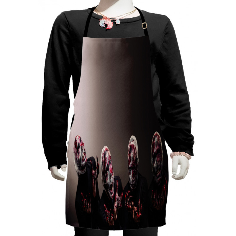 Screaming Scary Zombies Kids Apron