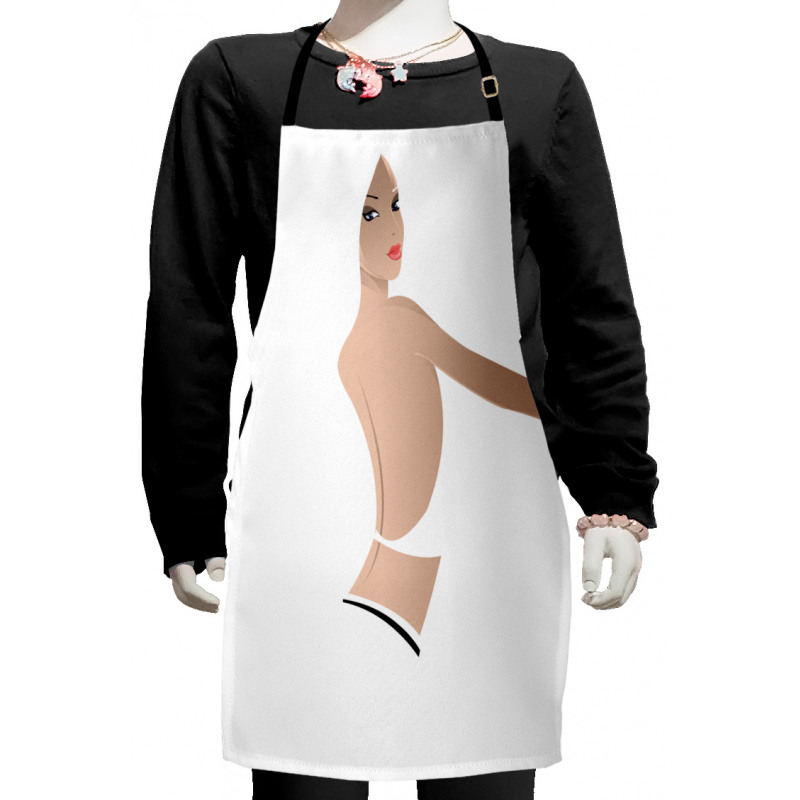 Feminen Fashion Theme Kids Apron