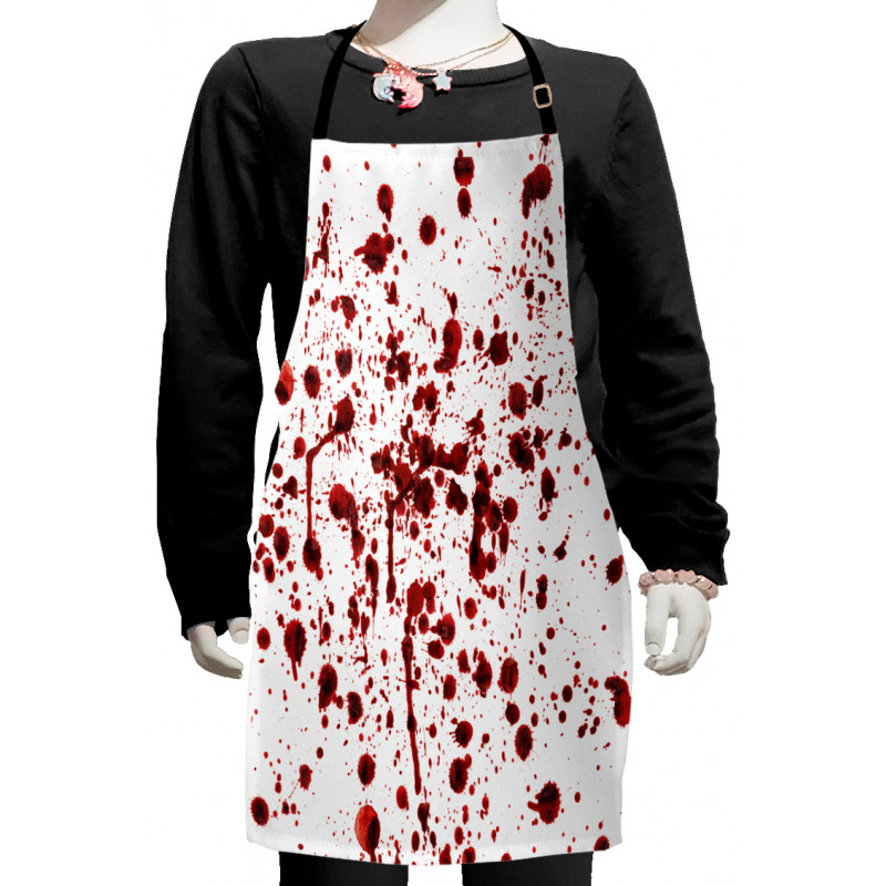 Splashes of Blood Scary Kids Apron