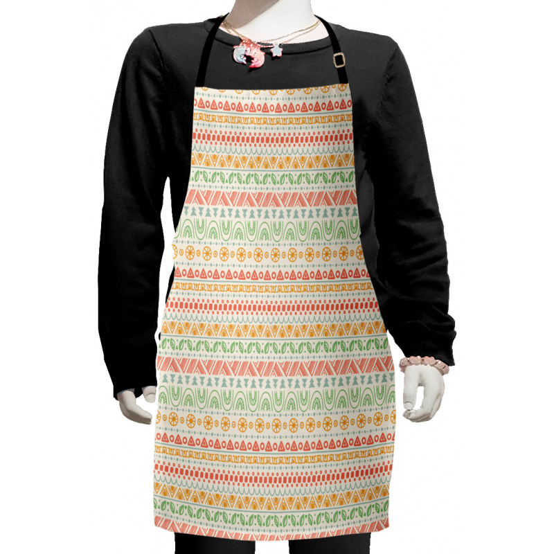 Geometric Aztec Shapes Kids Apron