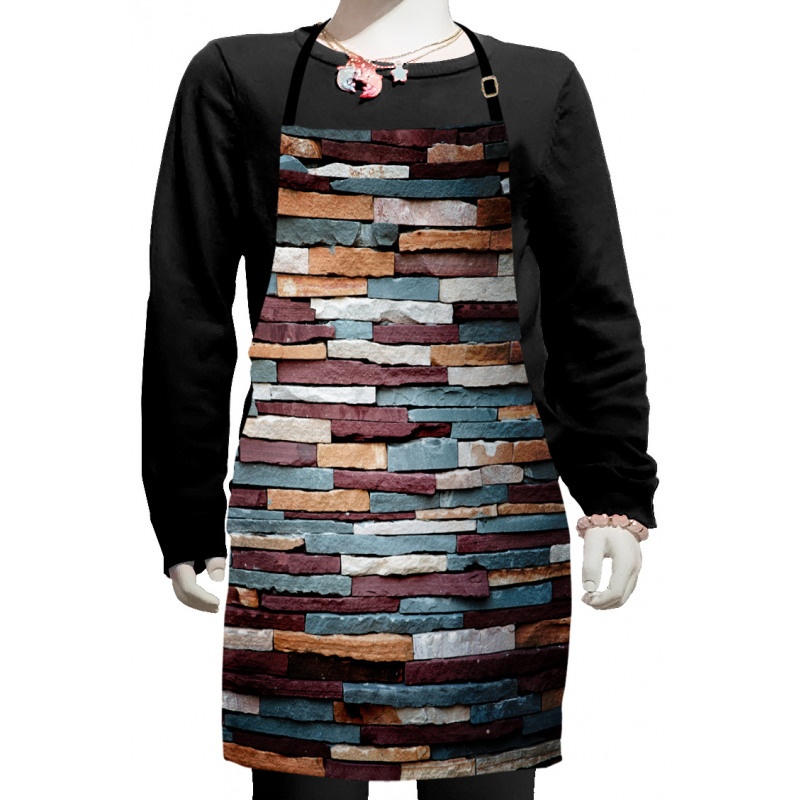 Abstract Colored Stones Kids Apron