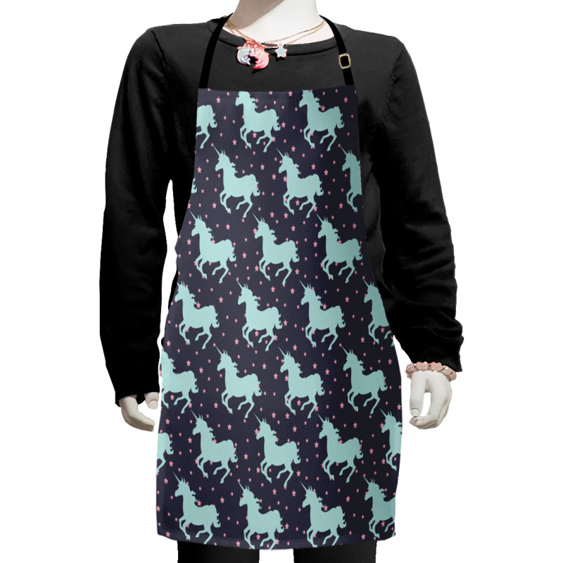 Unicorn Spot Stars Kids Apron