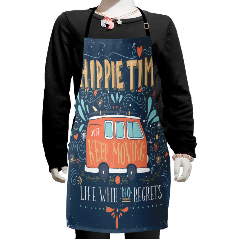 Hippie Words Kids Apron