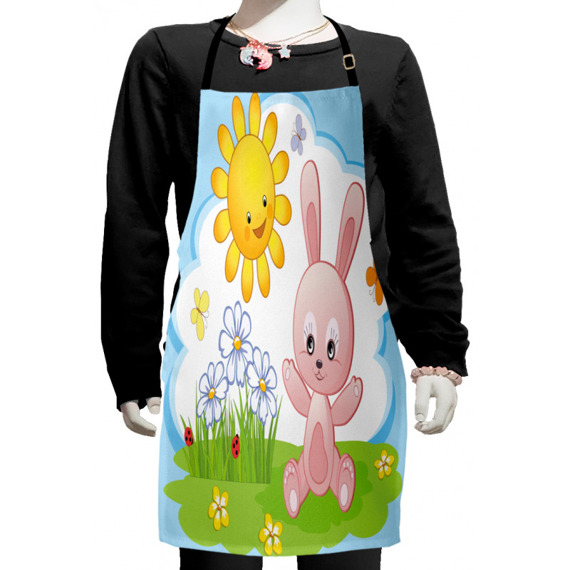 Rabbit in Garden Kids Apron