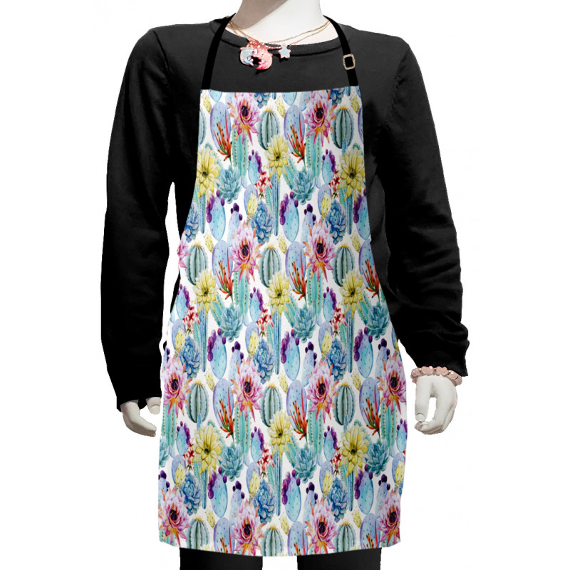 Desert Sand Wild Flowers Kids Apron