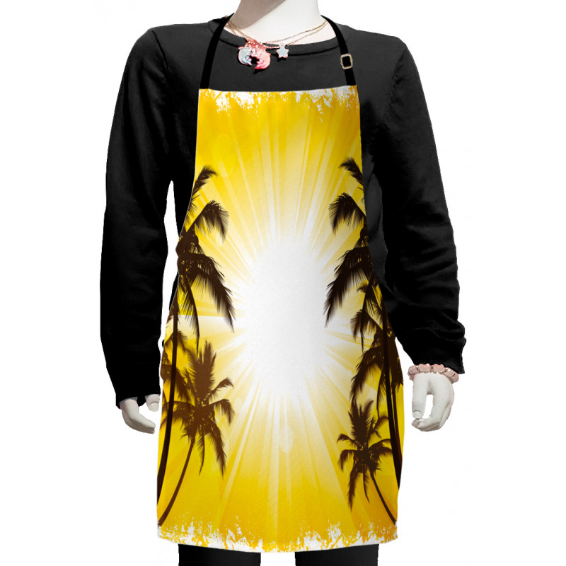 Place with Palm Trees Kids Apron