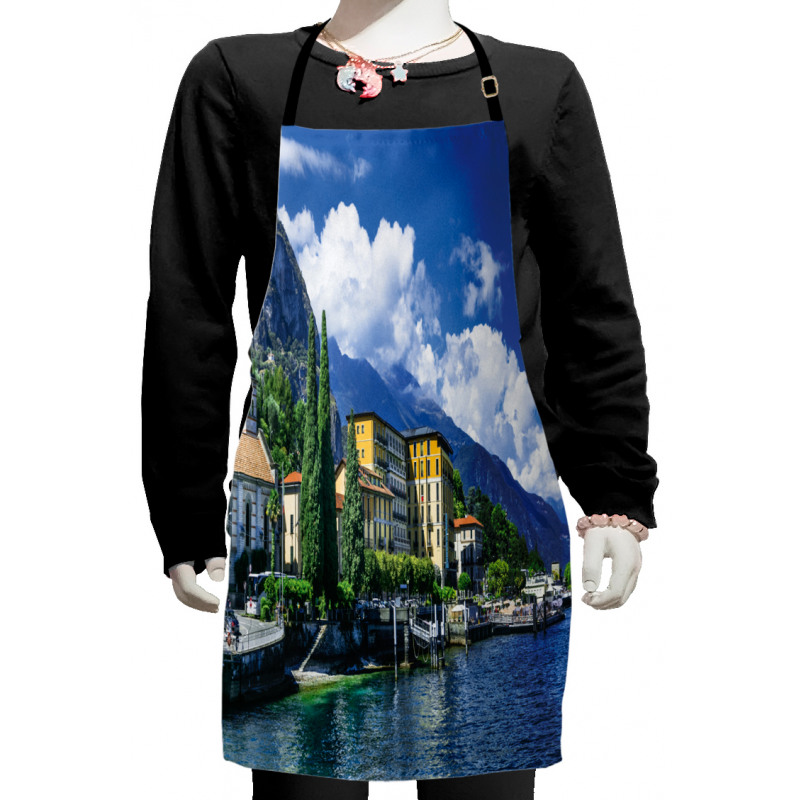 Landscape of Lake Como Kids Apron