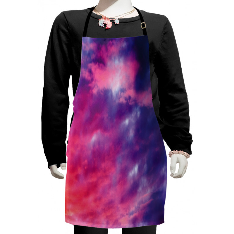 Cloudy Sunset Kids Apron