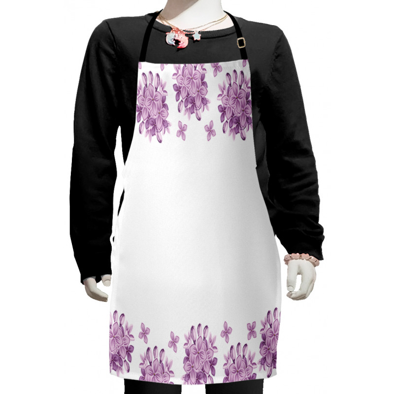 Romantic Lilac Garden Kids Apron