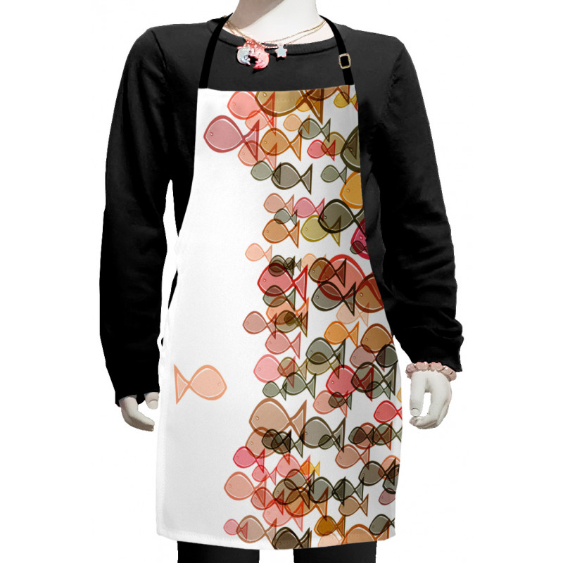 Flock Facing Others Kids Apron