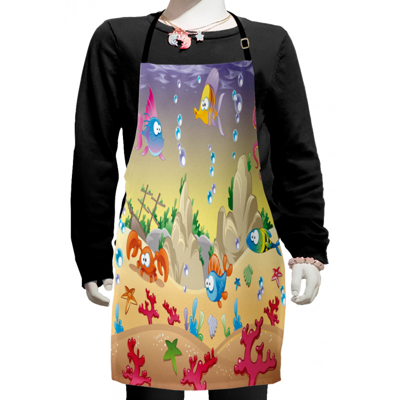 Kids Cartoon Funny Kids Apron