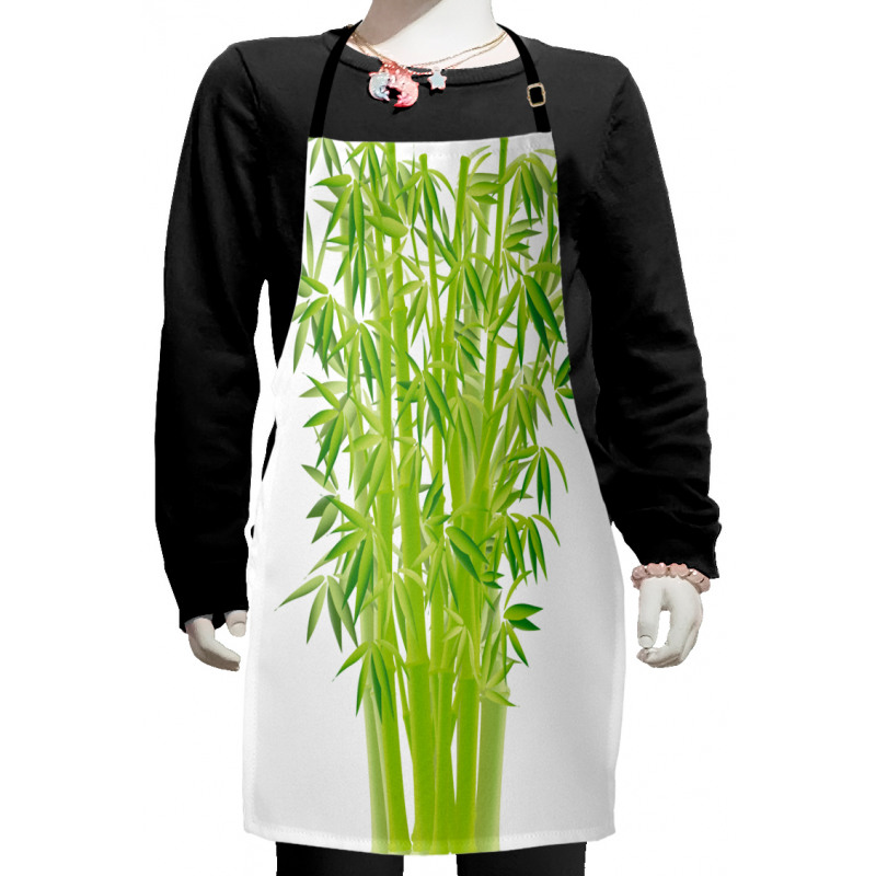 Bamboo Stems with Leaves Kids Apron