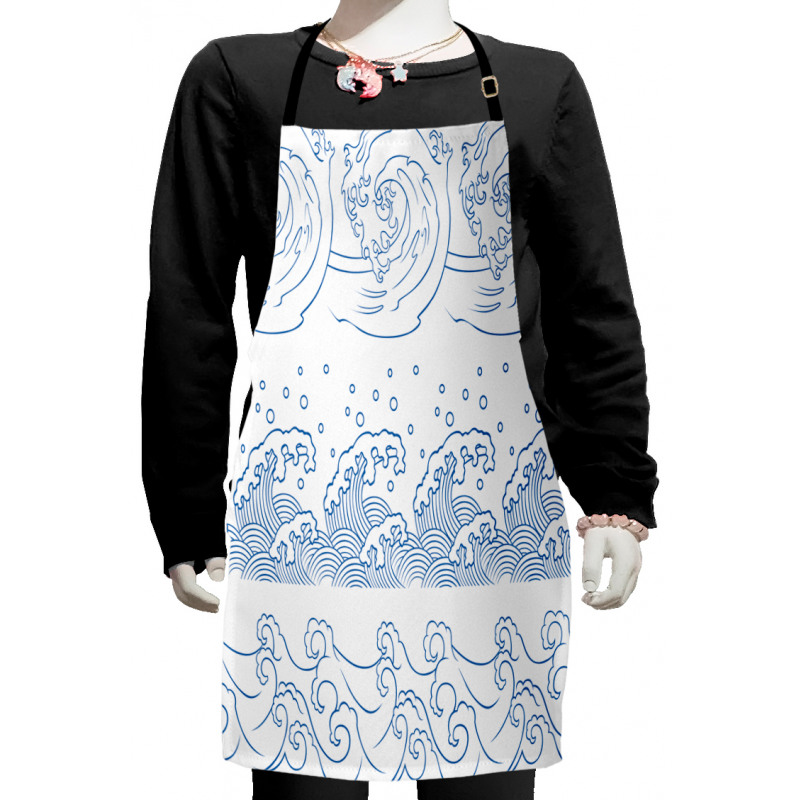 Japanese Kanagawa Wave Kids Apron