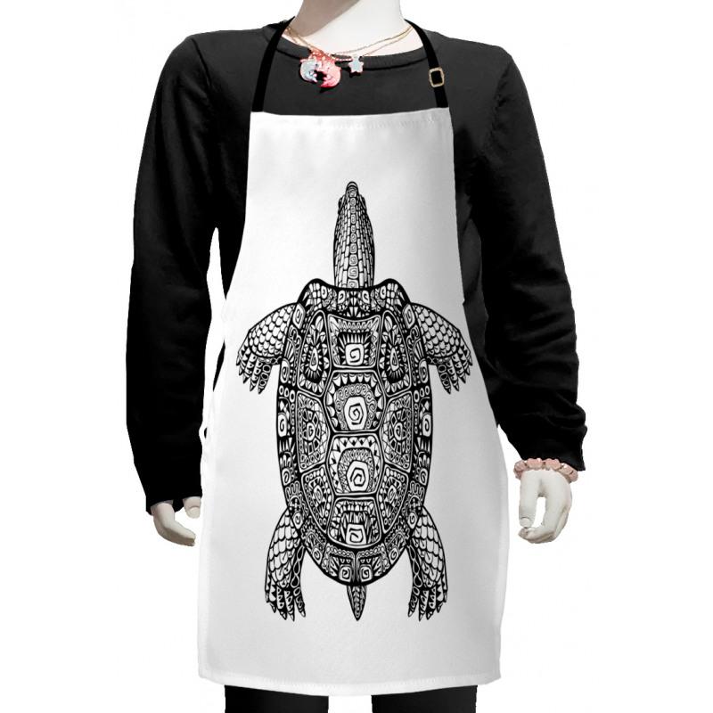 Tribal Art on Tortoise Kids Apron