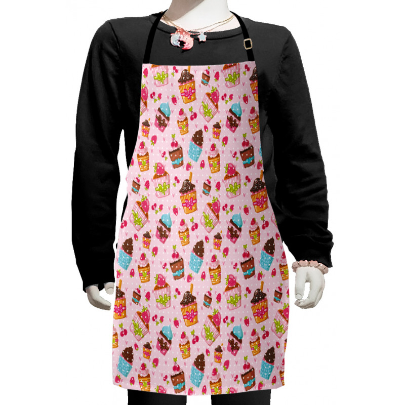 Kitchen Cupcakes Muffins Kids Apron