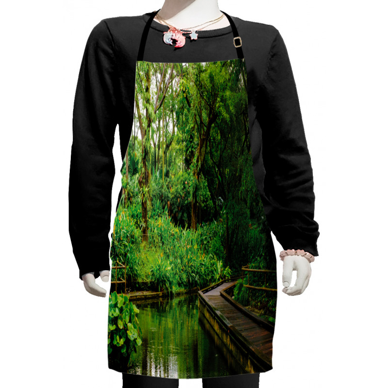 Wild Exotic Forest Pier Kids Apron