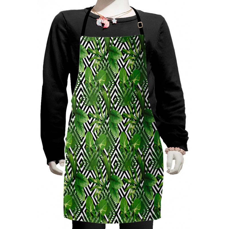 Modern Coconut Palm Kids Apron