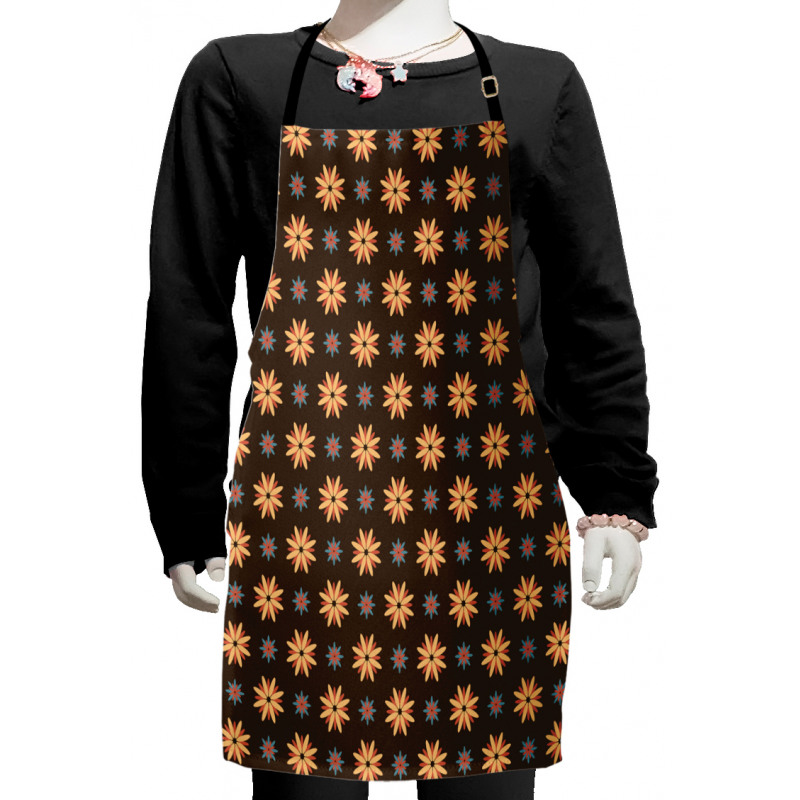 Summer Time Orange Flower Kids Apron