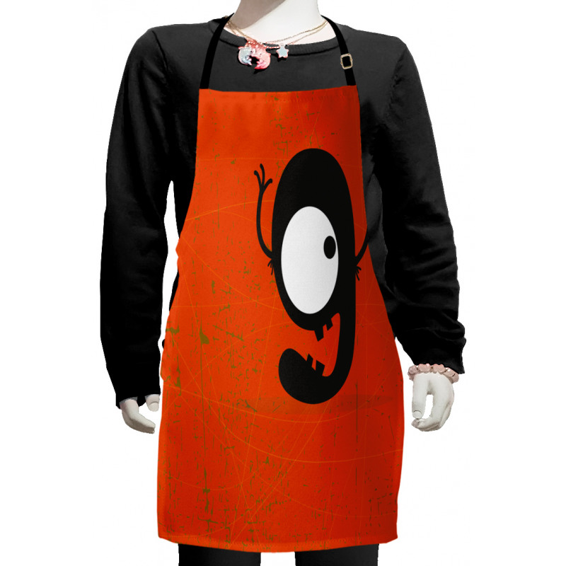 Cartoon Letter G Monster Kids Apron