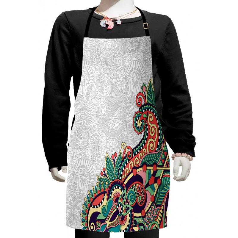 Floral Tribal Paisley Kids Apron