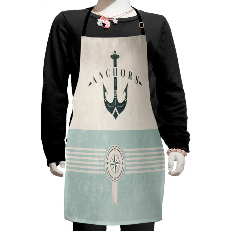 Vintage Marine Anchor Kids Apron