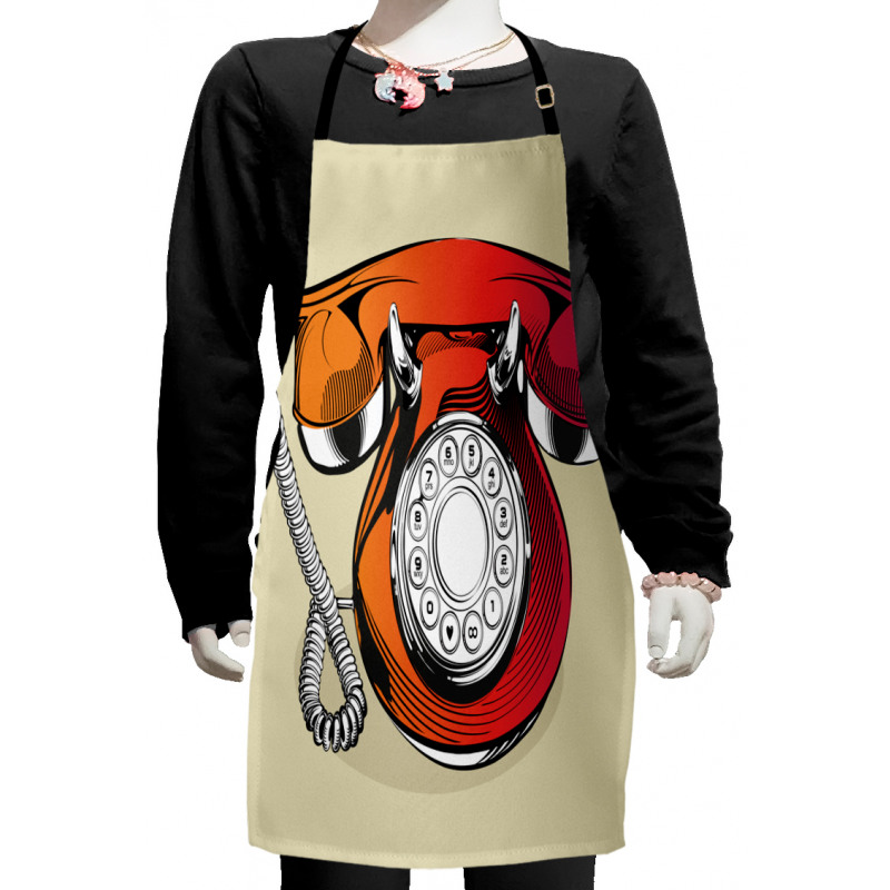 Classic Retro Telephone Kids Apron