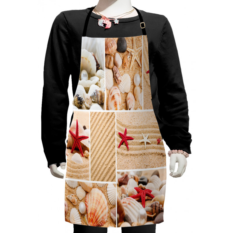 Seashells Starfishes Kids Apron