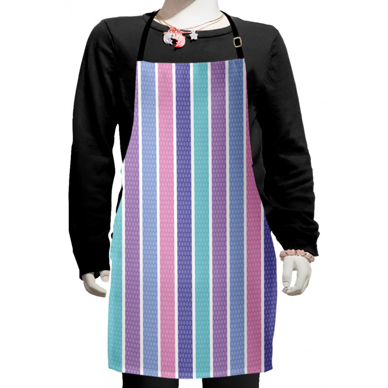 Polka Dot with Stripes Kids Apron